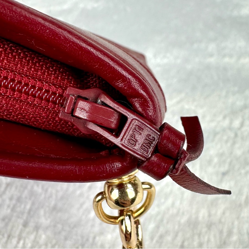 Dior Trotter Red monogram canvas and leather Wristlet, Pouch VINTAGE CUTE - Picture 12 of 13